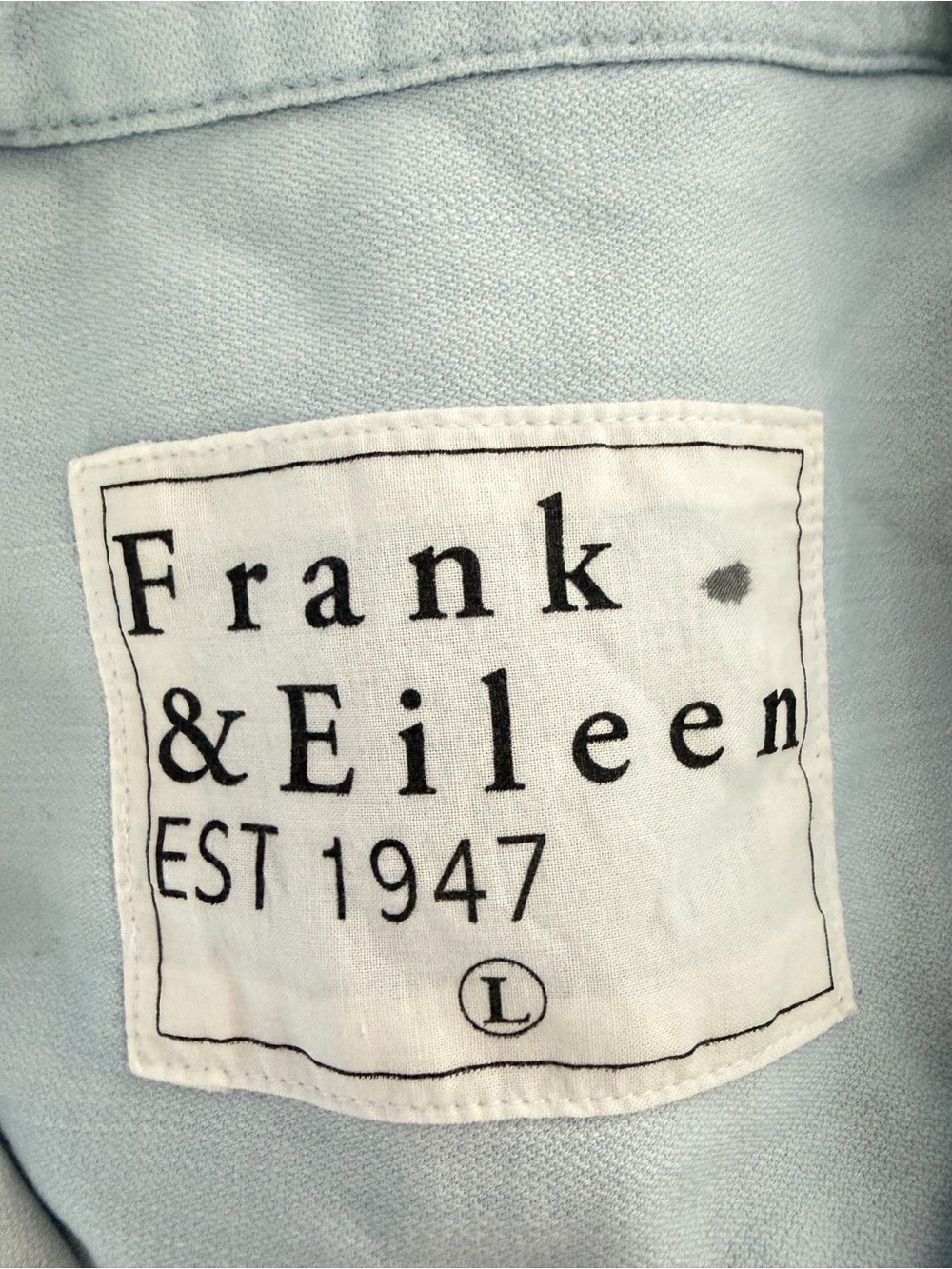 New! Frank & Eileen Classic Blue Rory Shirt Midi Dress Size Large 8423 - Picture 11 of 16